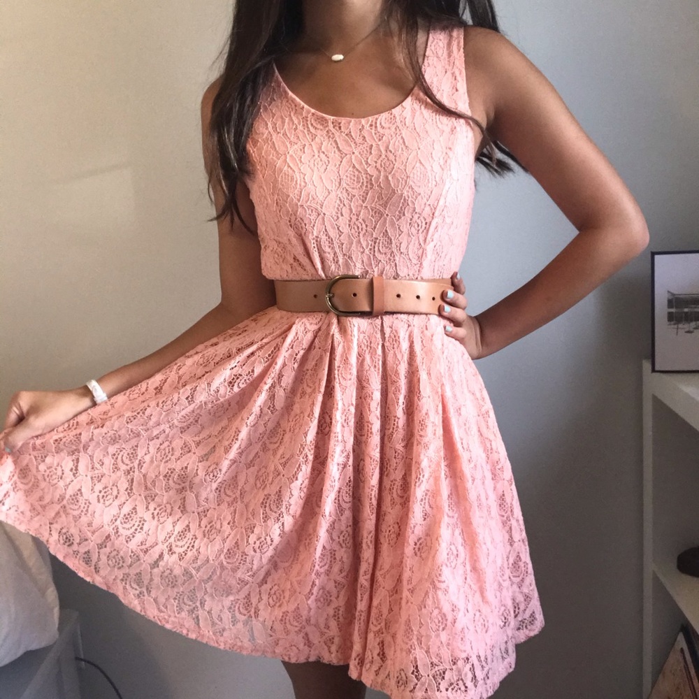 Pink Floral Dress